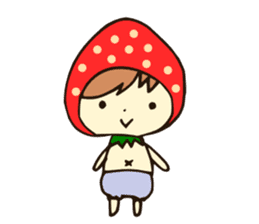 Strawberry boy & girl, Berry & Straw sticker #5505244