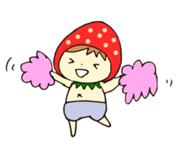 Strawberry boy & girl, Berry & Straw sticker #5505260