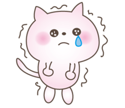 Pink Little Rabbit Yurukoro sticker #5506205