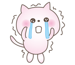 Pink Little Rabbit Yurukoro sticker #5506206