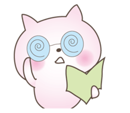 Pink Little Rabbit Yurukoro sticker #5506208