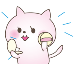 Pink Little Rabbit Yurukoro sticker #5506209