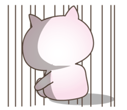 Pink Little Rabbit Yurukoro sticker #5506210