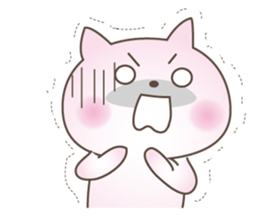 Pink Little Rabbit Yurukoro sticker #5506224