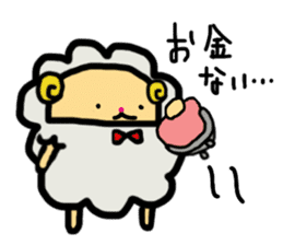 A sheep and cat and rabbit2 sticker #5506272