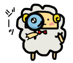 A sheep and cat and rabbit2 sticker #5506294