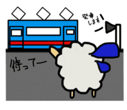 A sheep and cat and rabbit2 sticker #5506297