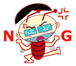 Imitation Hair Cockroach sticker #5506450