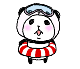 Panda in panda (summer version) sticker #5507012