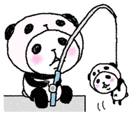 Panda in panda (summer version) sticker #5507015