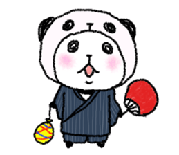 Panda in panda (summer version) sticker #5507019