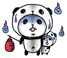Panda in panda (summer version) sticker #5507020