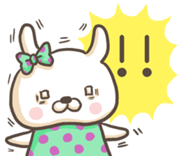 Pretty girlish rabbit. sticker #5507240