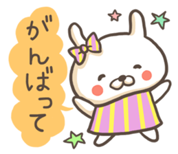 Pretty girlish rabbit. sticker #5507265