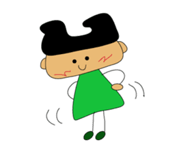 Wooden fairies sticker #5507616