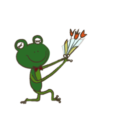 Happy Frog MORIAGERO sticker #5508359