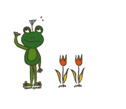 Happy Frog MORIAGERO sticker #5508369