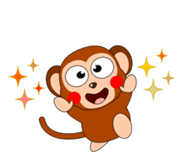 Always cheerful monkey brothers sticker #5509549