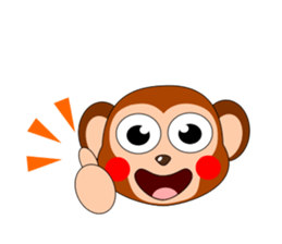 Always cheerful monkey brothers sticker #5509551