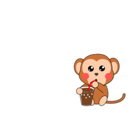 Always cheerful monkey brothers sticker #5509554