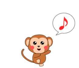 Always cheerful monkey brothers sticker #5509557