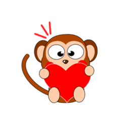 Always cheerful monkey brothers sticker #5509558