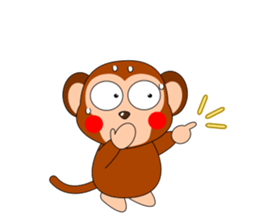 Always cheerful monkey brothers sticker #5509561
