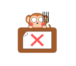 Always cheerful monkey brothers sticker #5509566