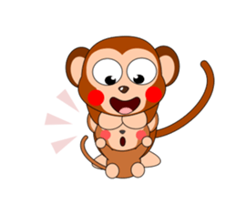 Always cheerful monkey brothers sticker #5509567