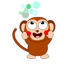 Always cheerful monkey brothers sticker #5509568