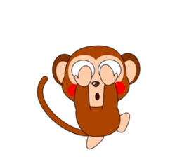 Always cheerful monkey brothers sticker #5509573