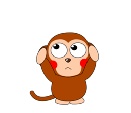 Always cheerful monkey brothers sticker #5509575