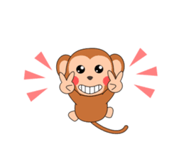 Always cheerful monkey brothers sticker #5509579