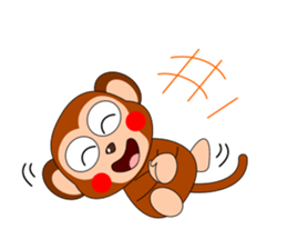 Always cheerful monkey brothers sticker #5509581