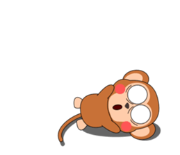 Always cheerful monkey brothers sticker #5509583