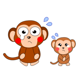 Always cheerful monkey brothers sticker #5509586
