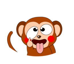 Always cheerful monkey brothers sticker #5509587