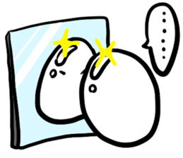 A shining boiled egg sticker #5509749