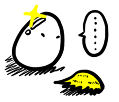 A shining boiled egg sticker #5509750