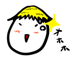 A shining boiled egg sticker #5509751