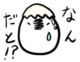 A shining boiled egg sticker #5509756