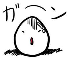 A shining boiled egg sticker #5509758