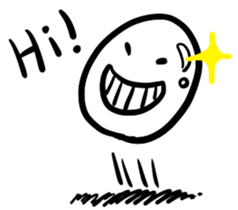 A shining boiled egg sticker #5509760