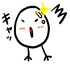 A shining boiled egg sticker #5509761