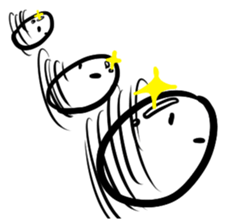 A shining boiled egg sticker #5509762