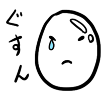 A shining boiled egg sticker #5509764