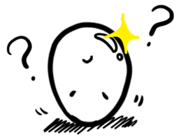 A shining boiled egg sticker #5509765