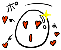 A shining boiled egg sticker #5509775