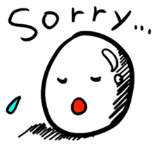 A shining boiled egg sticker #5509778