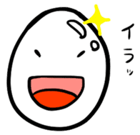 A shining boiled egg sticker #5509780